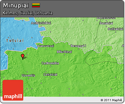 Political 3D Map of Minupiai