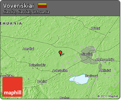 Political 3D Map of Voveriškiai