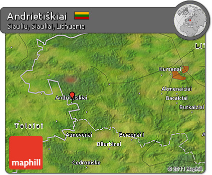 Satellite 3D Map of Andrietiškiai