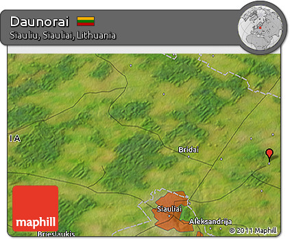 Satellite 3D Map of Daunorai