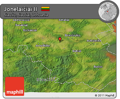 Satellite 3D Map of Jonelaičiai II
