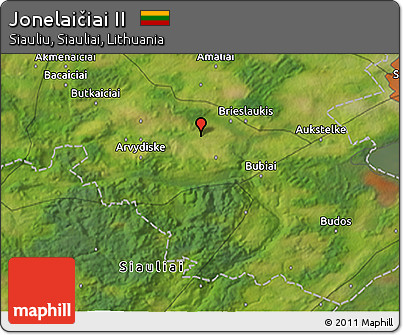Satellite 3D Map of Jonelaičiai II