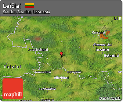 Satellite 3D Map of Leičiai