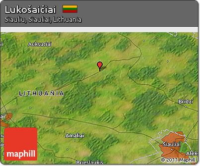 Satellite 3D Map of Lukošaičiai