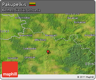 Satellite 3D Map of Pakupelkis