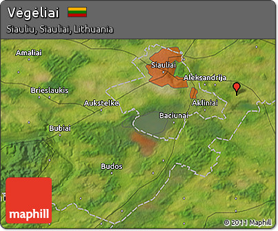 Satellite 3D Map of Vėgėliai