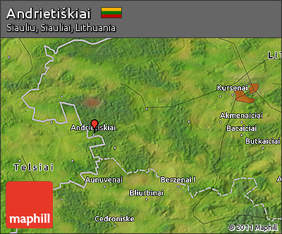 Satellite 3D Map of Andrietiškiai