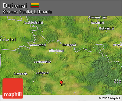 Satellite 3D Map of Dubenai