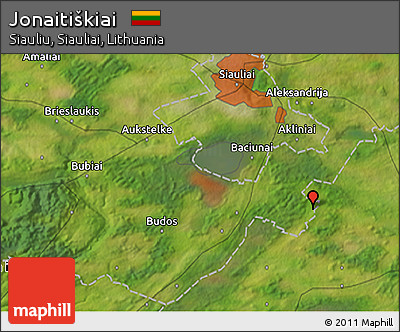 Satellite 3D Map of Jonaitiškiai