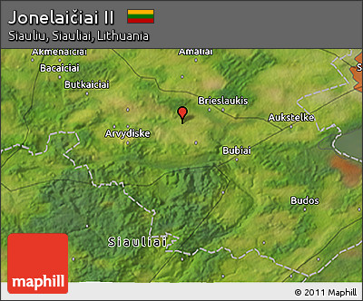 Satellite 3D Map of Jonelaičiai II