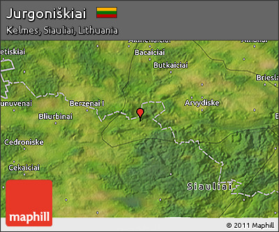 Satellite 3D Map of Jurgoniškiai