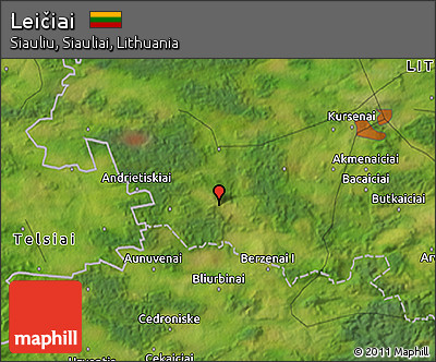 Satellite 3D Map of Leičiai