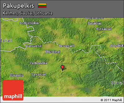 Satellite 3D Map of Pakupelkis