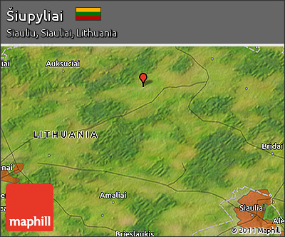 Satellite 3D Map of Šiupyliai