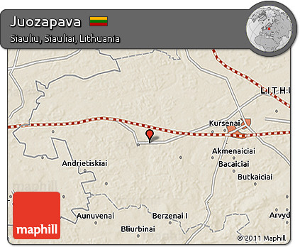 Shaded Relief 3D Map of Juozapava