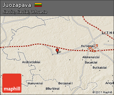Shaded Relief 3D Map of Juozapava
