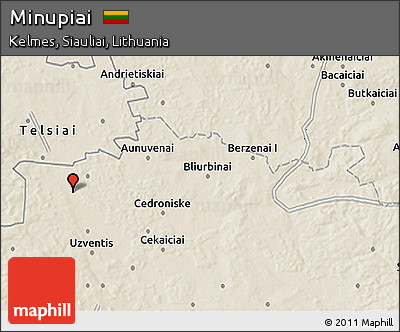 Shaded Relief 3D Map of Minupiai