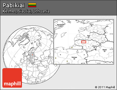 Blank Location Map of Pabikiai