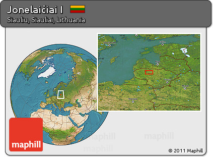 Satellite Location Map of Jonelaičiai I