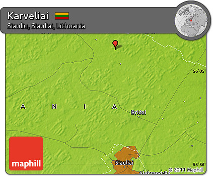 Physical Map of Karveliai