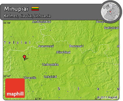 Physical Map of Minupiai