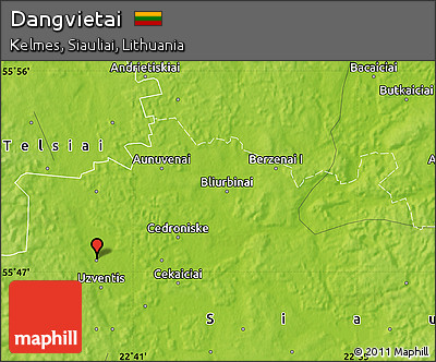 Physical Map of Dangvietai