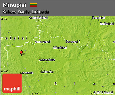 Physical Map of Minupiai