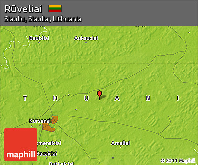 Physical Map of Rūveliai
