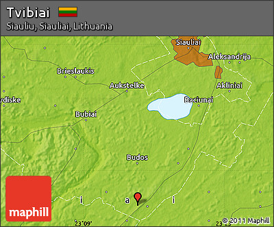 Physical Map of Tvibiai