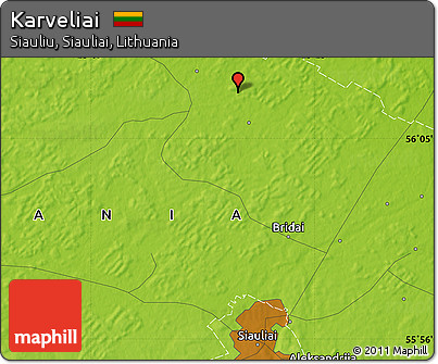 Physical Map of Karveliai