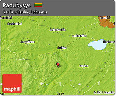 Physical Map of Padubysys