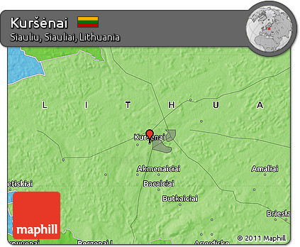 Political Map of Kuršėnai