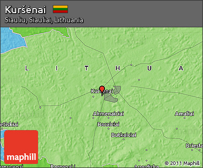 Political Map of Kuršėnai