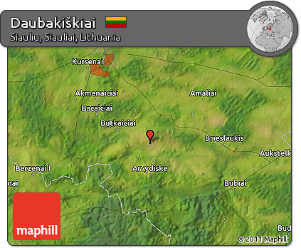 Satellite Map of Daubakiškiai
