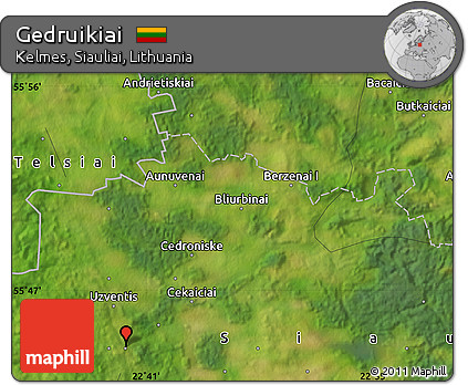 Satellite Map of Gedruikiai