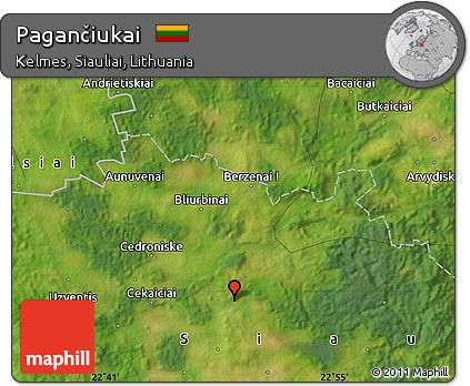 Satellite Map of Pagančiukai