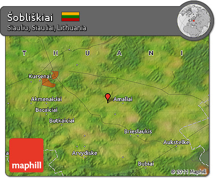 Satellite Map of Šobliškiai