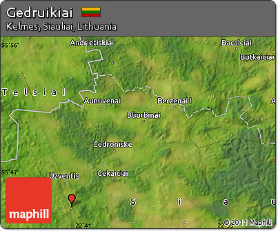 Satellite Map of Gedruikiai