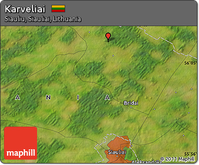 Satellite Map of Karveliai