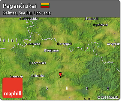 Satellite Map of Pagančiukai