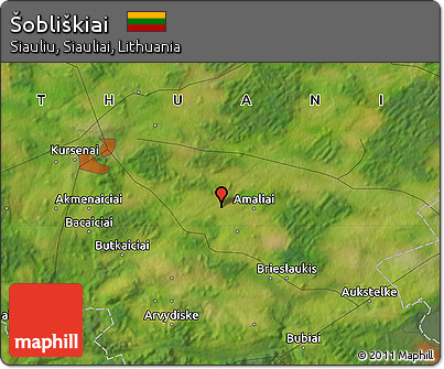 Satellite Map of Šobliškiai