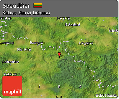Satellite Map of Spaudžiai