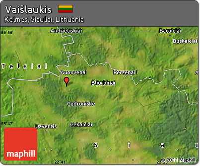 Satellite Map of Vaišlaukis