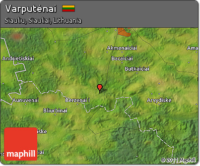 Satellite Map of Varputėnai