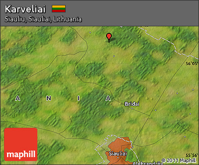Satellite Map of Karveliai