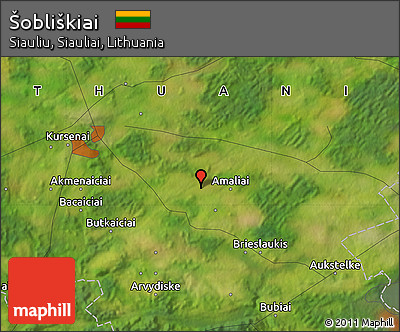 Satellite Map of Šobliškiai