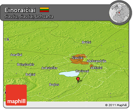 Physical Panoramic Map of Einoraičiai