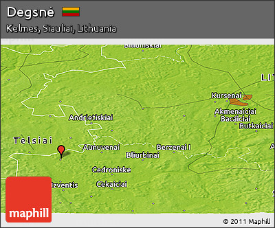 Physical Panoramic Map of Degsnė
