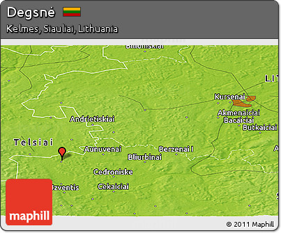Physical Panoramic Map of Degsnė
