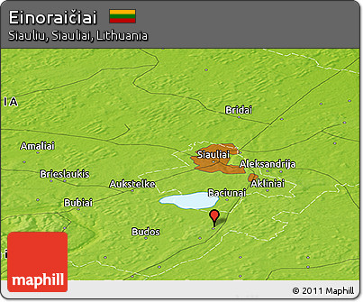 Physical Panoramic Map of Einoraičiai